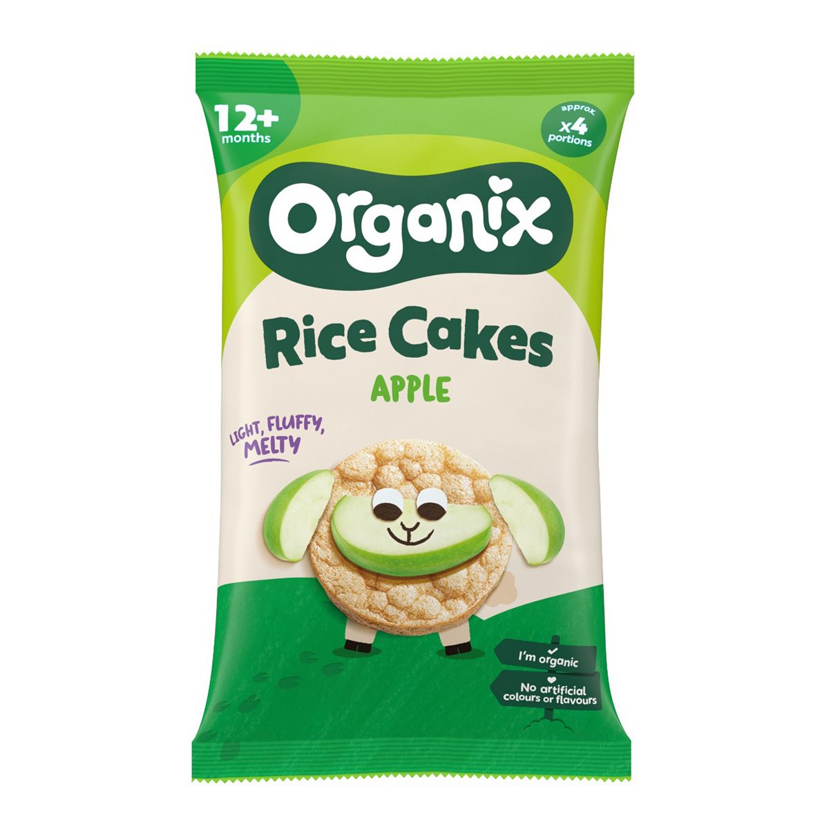 Organix Apple Rice Cakes Organic Toddler Snacks 12 Months Plus 40g