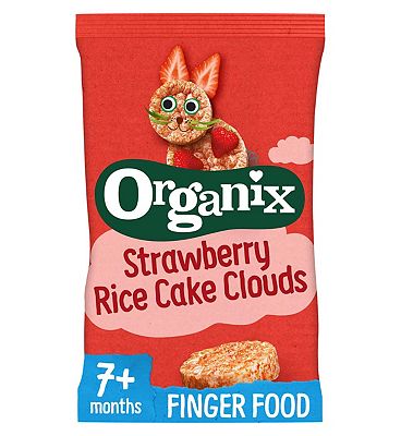 Organix Strawberry Rice Cake Clouds 40g