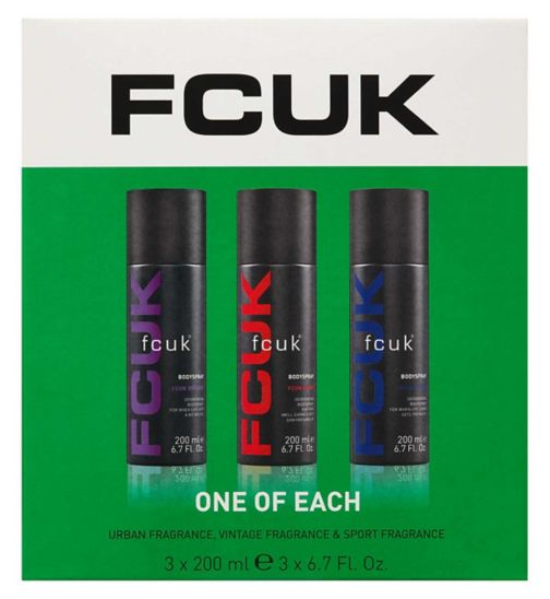 FCUK One Of Each Trio Gift Set