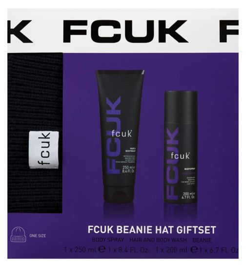 FCUK Beanie Hat Gift Set