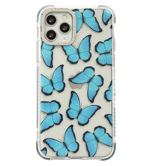 Blue Butterfly Shock Case iPhone 12 / 12 Pro 