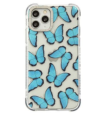 Blue Butterfly Shock Case iPhone 13