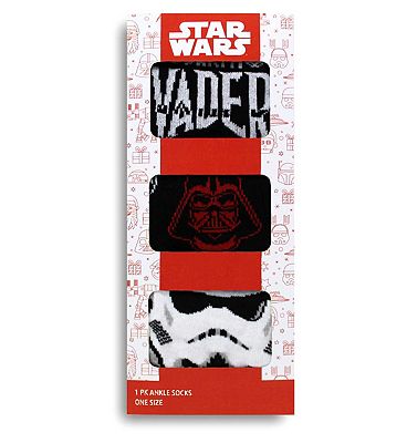 Star Wars 3pk Mens Ankle Socks