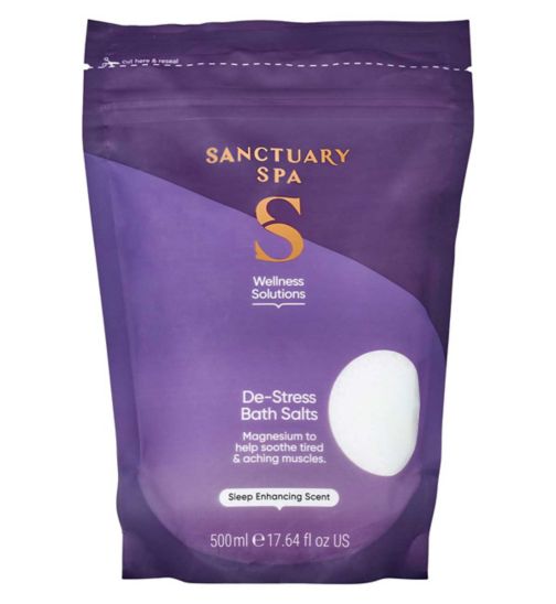 Sanctuary Spa Wellness Solutions De-Stress Bath Salts 500g