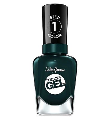Sally Hansen Miracle Gel Nail Polish - Jealous Boyfriend - Dark Green Nail Colour