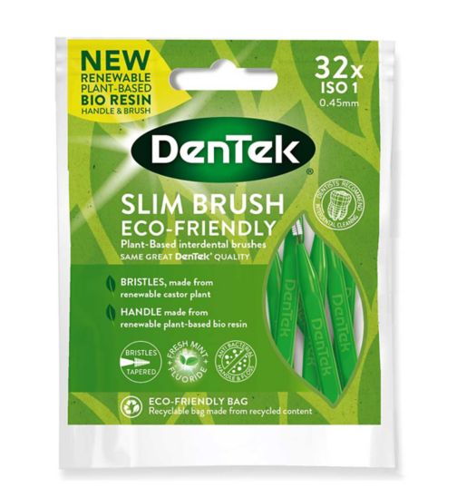 DenTek ECO Slim Brush Fine ISO1 Green 32s
