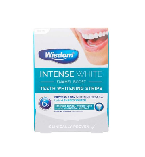 Wisdom Intense White Enamel Boost Teeth Whitening Strips 5s