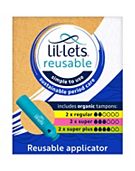 Lil-Lets Reusable Tampon Applicator With 6 Lil-Lets Organic Tampons
