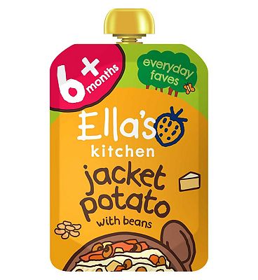 Ella’s Kitchen Organic Jacket Potato, Beans and Cheese Baby Food Pouch 6+ Months 100g