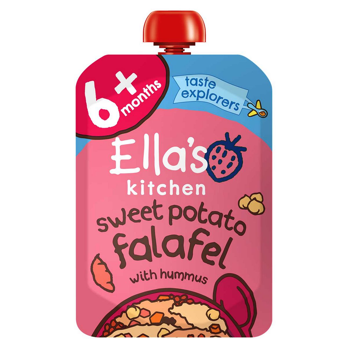 Ella's Kitchen Organic Sweet Potato Falafel Baby Food Pouch 6+ Months 100G