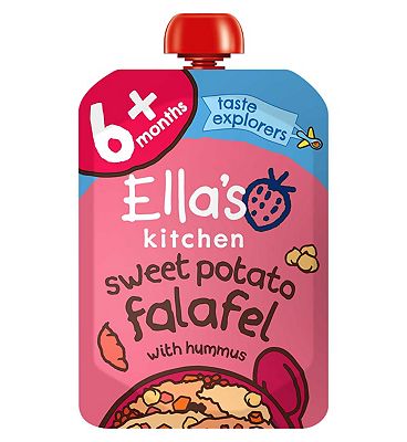 Ella's Kitchen Organic Sweet Potato Falafel Baby Food Pouch 6+ Months 100g