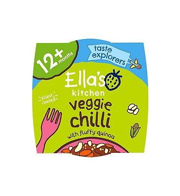 Ella’s Kitchen Organic Veggie Quinoa Chilli Toddler Tray Meal 12+ Months 200g