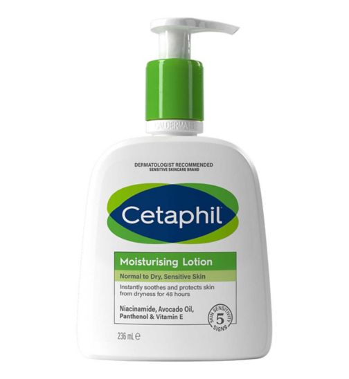 Cetaphil Moisturising Lotion, Lightweight Face & Body Moisturiser for Sensitive Skin 236ml