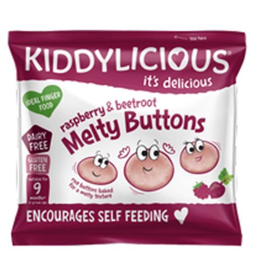 Kiddylicious Melty Buttons Rasperry & Beetroot 6g