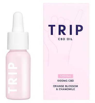 TRIP CBD Oil 1000mg Orange Blossom & Chamomile 15ml