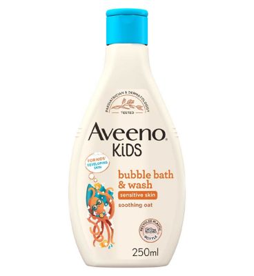 AVEENO® Kids Bubble Bath Wash 250ml Boots