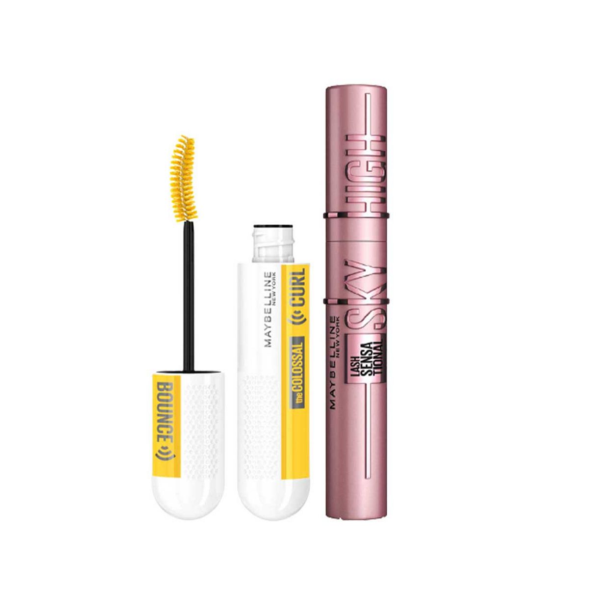 Maybelline Lash Sensational Sky High Mascara & Colossal Curl Bounce Bundle