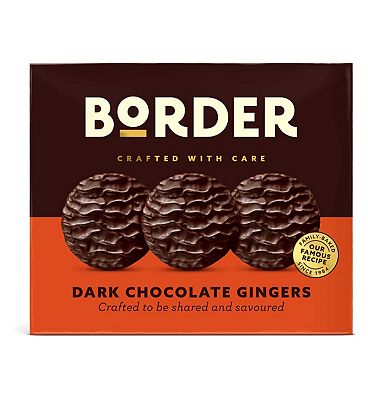 Border Biscuits Dark Chocolate Ginger Biscuits Gift Box 255g