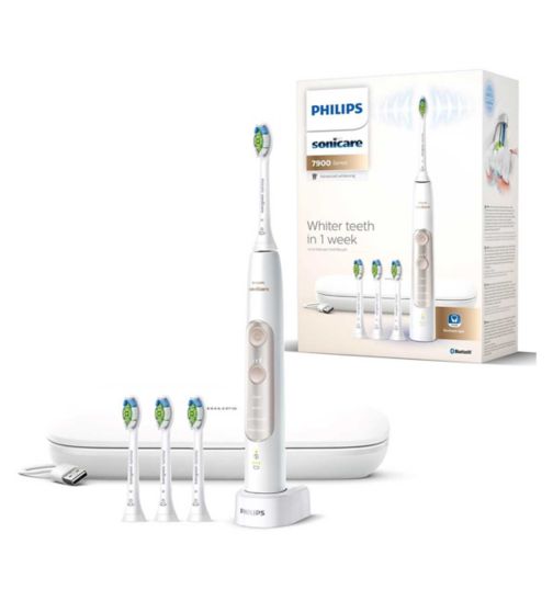 Philips Sonicare Series 7900 Advanced Whitening Electric Toothbrush, White, HX9636/19