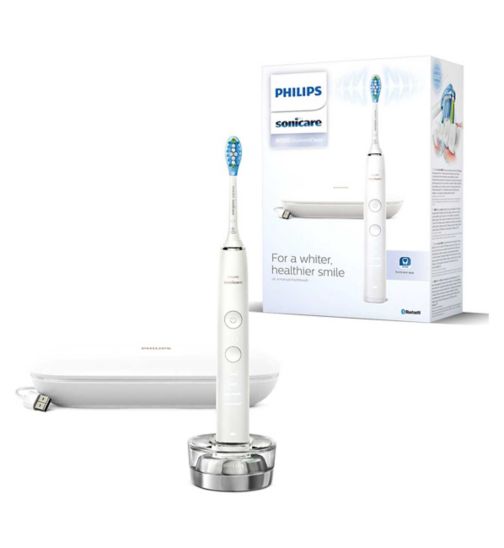 Philips Sonicare DiamondClean 9000 Electric Toothbrush With App, White, HX9911/63