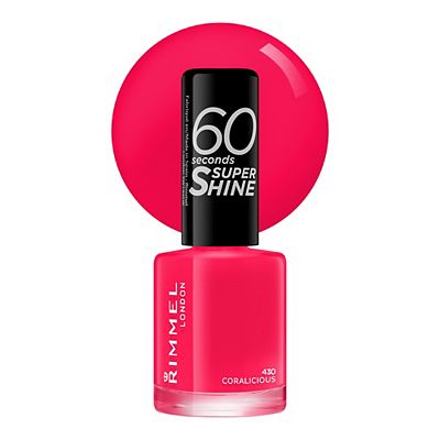 Rimmel 60 Seconds Super Shine Nail Polish - Coralicious