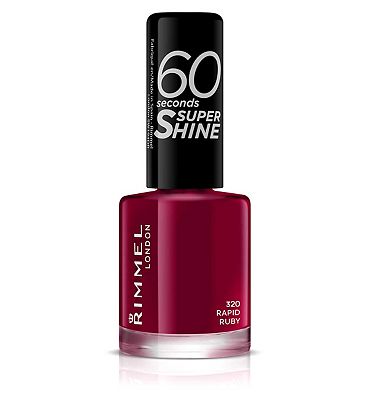 Rimmel 60 Seconds Super Shine Nail Polish Rapid Ruby