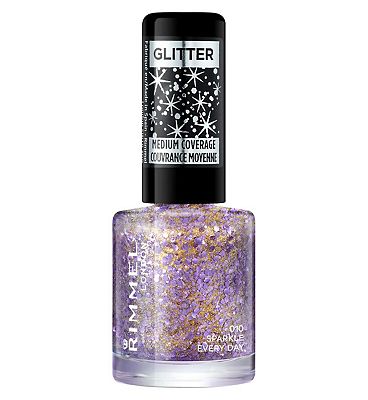 Rimmel London Glitter Medium Coverage Nail Polish