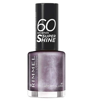 Rimmel 60 Seconds Super Shine Nail Polish Hot Metal Love