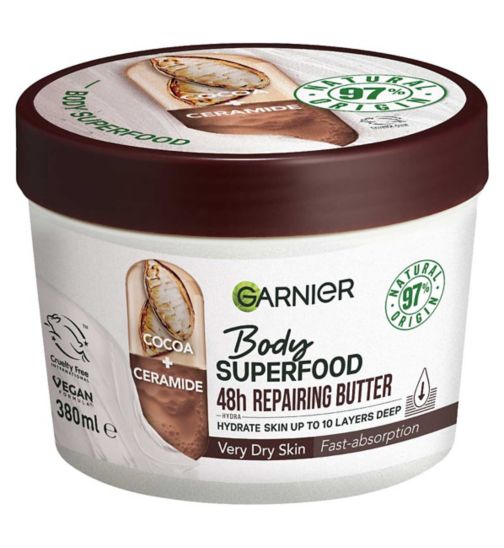 Garnier Body Superfood, Repairing Body Butter,  Cocoa & Ceramide, 380ml