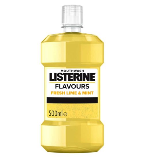 Listerine Flavours Fresh Lime and Mint Mouthwash 500ml