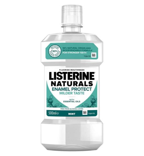 LISTERINE® Naturals Enamel Protect Mild Mouthwash 500ml