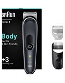 Braun Body Groomer Series 5 5350, Body Groomer For Men, Gentle Full-Body Manscaping