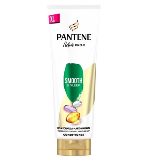 Pantene Pro-V Smooth & Sleek Hair Conditioner, 2x The Nutrients In 1 Use, 350ML