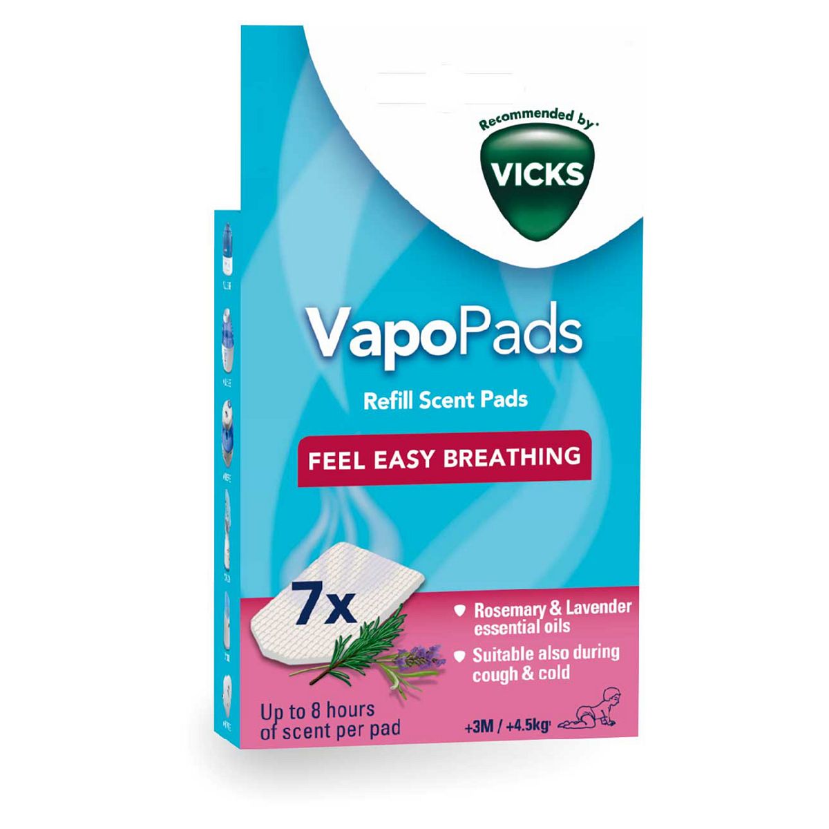 Vicks Vapopads Refill Scent Pads - Rosemary & Lavender X 7