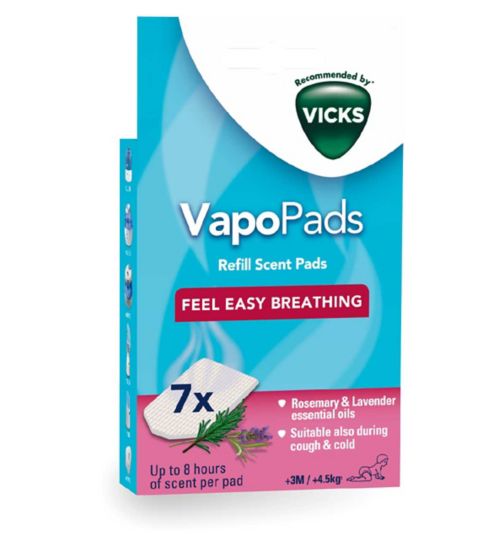 Vicks VapoPads Refill Scent Pads - Rosemary & Lavender x 7