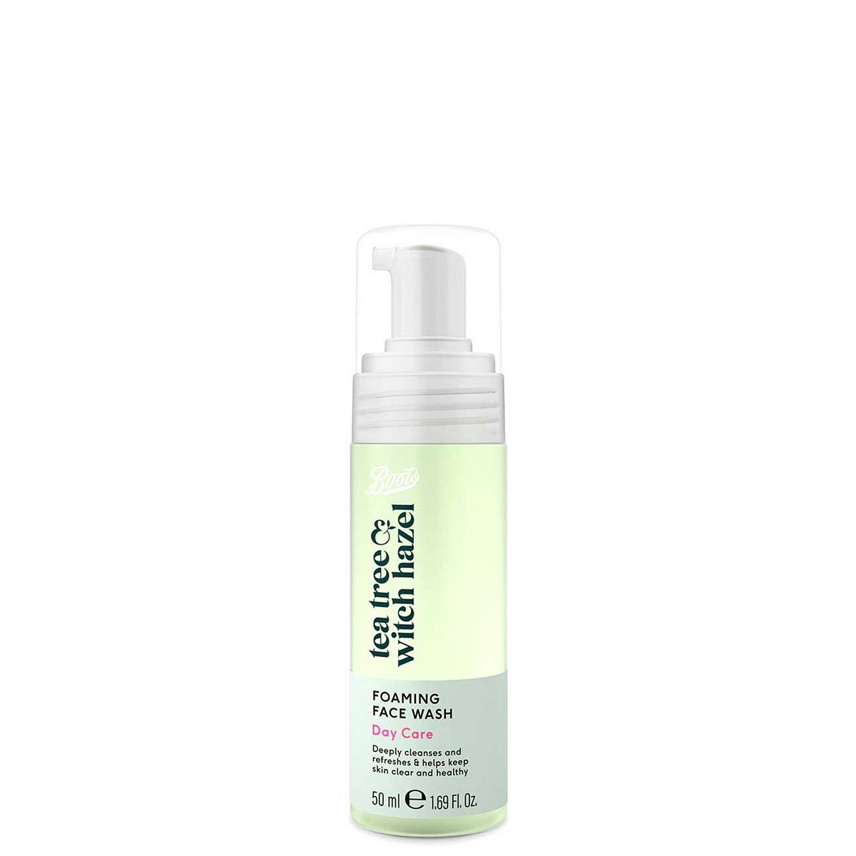 Boots Tea Tree & Witch Hazel Foaming Face Wash 50Ml
