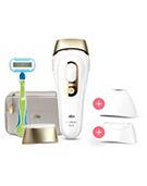 Braun IPL Silk-Expert Pro 5 At Home Hair Removal With Pouch Wide Head  Precision Head And Venus Razor Alternative For Laser Hair Removal Gift For  Women White/Gold PL5223 IPL 5223