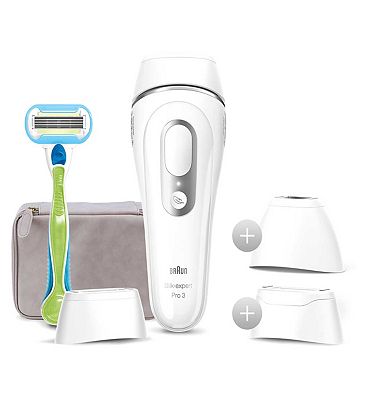 Braun Silkexpert Pro 3 PL3233 Womens IPL, At Home Hair Removal Device with Pouch