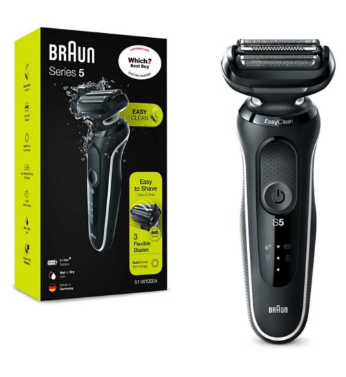 Braun Series 5 Electric Shaver with Precison Trimmer- White 50-B1000s
