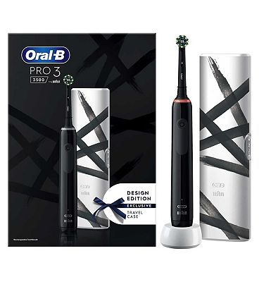 Oral-B Pro 3 3500 - Striking Black Electric Toothbrush