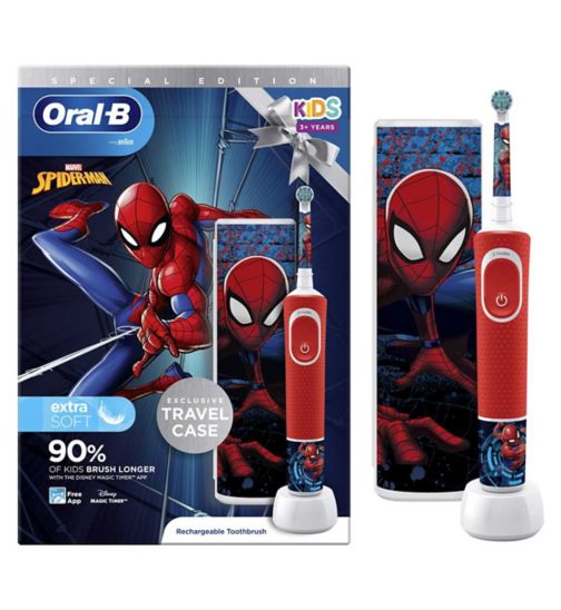 Oral-B Kids Electric Toothbrush Spider-Man Designed By Braun