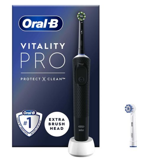 Oral-B Vitality Pro Black Electric Toothbrush Designed By Braun