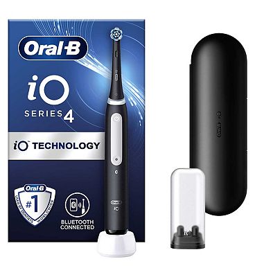 Oral-B iO4 Electric Toothbrush - Black (+Travel Case)