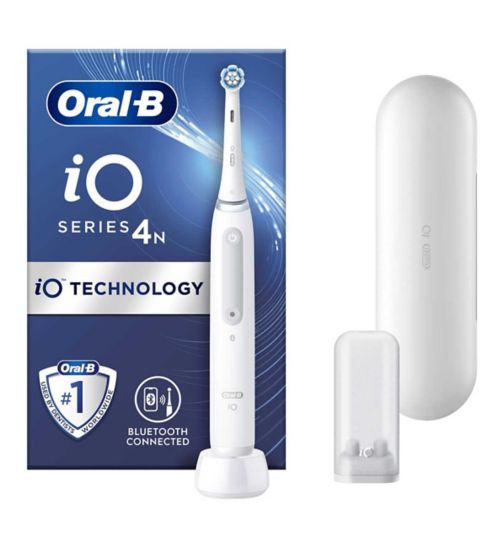 Oral-B iO4 White Electric Toothbrush Designed By Braun