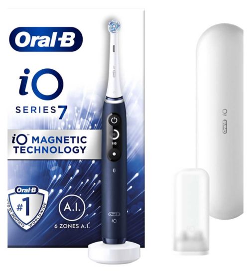 Oral-B iO -7 Blue Electric Toothbrush Designed By Braun