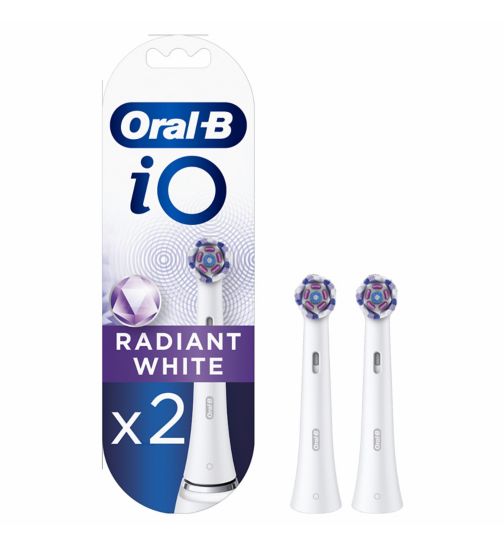 Oral-B iO Radiant White Toothbrush Heads, 2 Pack