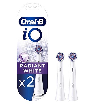 Oral-B iO Radiant White Toothbrush Heads, 2 Pack