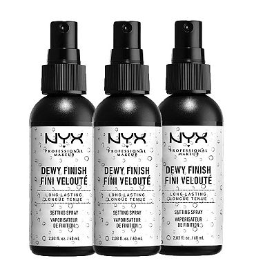 NYX Professional Makeup Make Up Setting Spray - Dewy Finish - 3 X Sprays