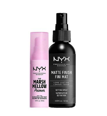 NYX Professional Makeup Smooth Base Primer & Matte Finish Setting Spray Set