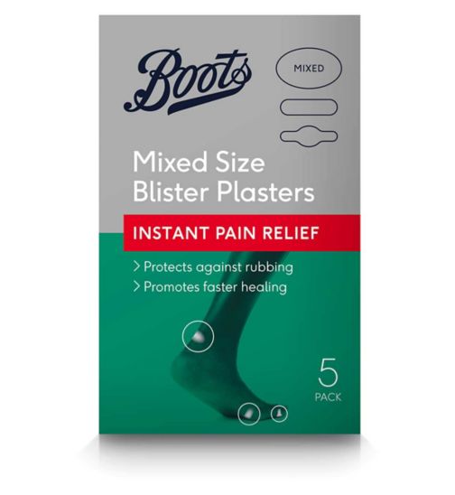 Boots Blister Plasters Mixed Size - 5 pack